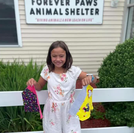 11-Year-Old Sews Bandanas To Help Get Shelter Pets Adopted