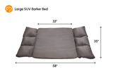 Large SUV Barker Bed Charcoal Gray Size Chart 58 x 35 x 3