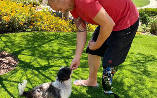 Double-Amputee Rescue Dog Gets Adopted by Police Detective Who Lost His Own Leg
