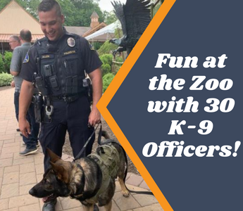 Fun at the Zoo with 30 K-9 Officers!