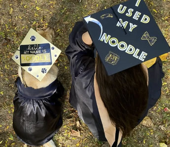 Service Dog Graduates with Master's Degree
