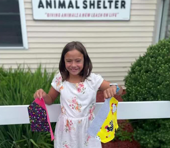 11-Year-Old Sews Bandanas To Help Get Shelter Pets Adopted