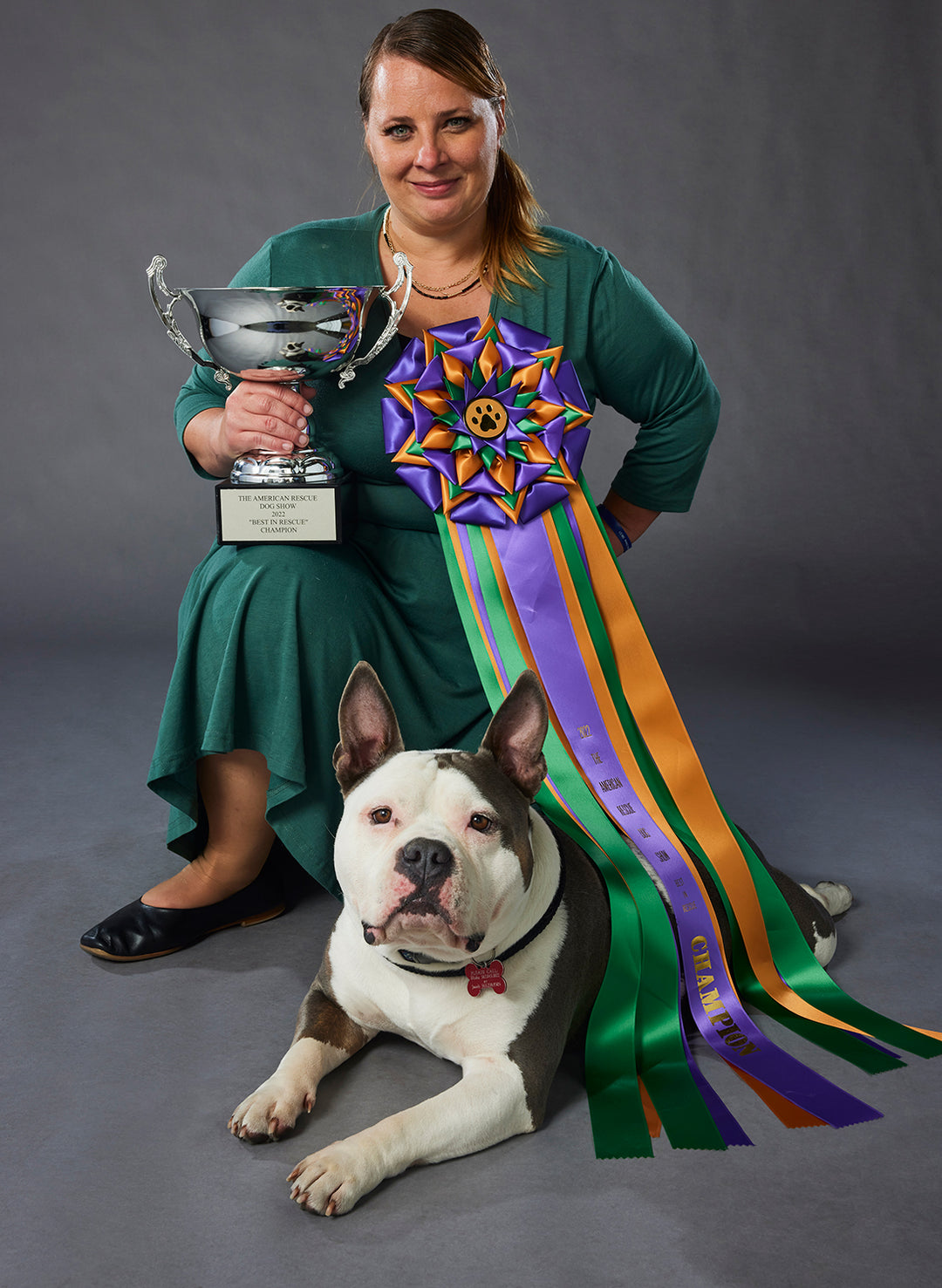 Capone the Pit Bull Wins at the 2022 American Rescue Dog Show