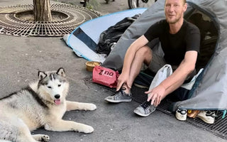 Man and Dog Build Special Relationship During Hard Times