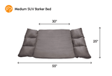 Medium SUV Barker Bed Charcoal Gray Size Chart 55 x 25 x 3