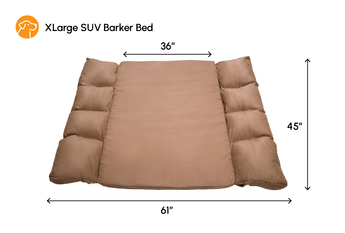 Extra Large SUV Barker Bed Khaki Size Chart 61 x 45 x 3