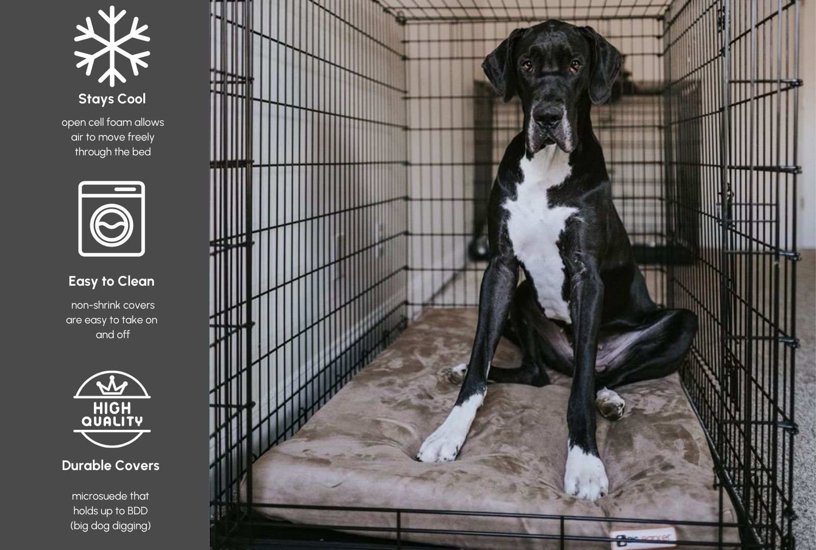 Orthopedic Dog Crate Bed | Big Barker | Barker Beds